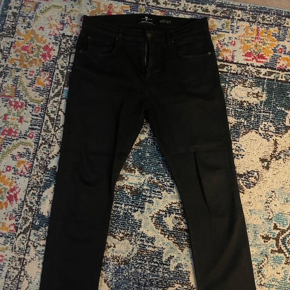 7 For All Mankind Men's Slim Black Jeans